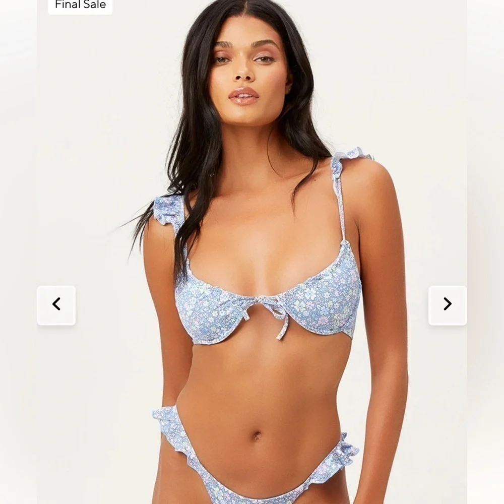 Frankie's Bikinis Birdie Top in Springtime